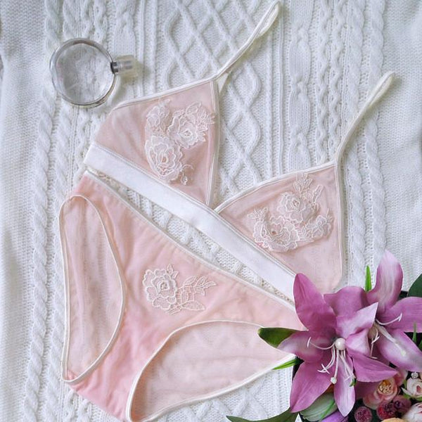 Wireless  Lace Lingerie Set
