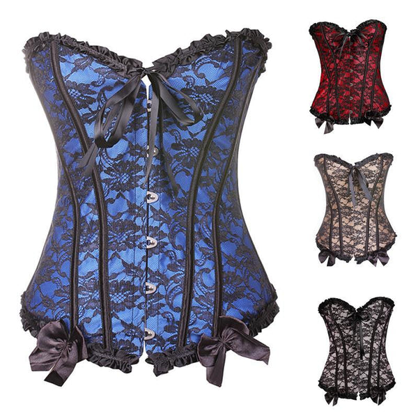 Sexiness Lace Bustier Corset with Bow